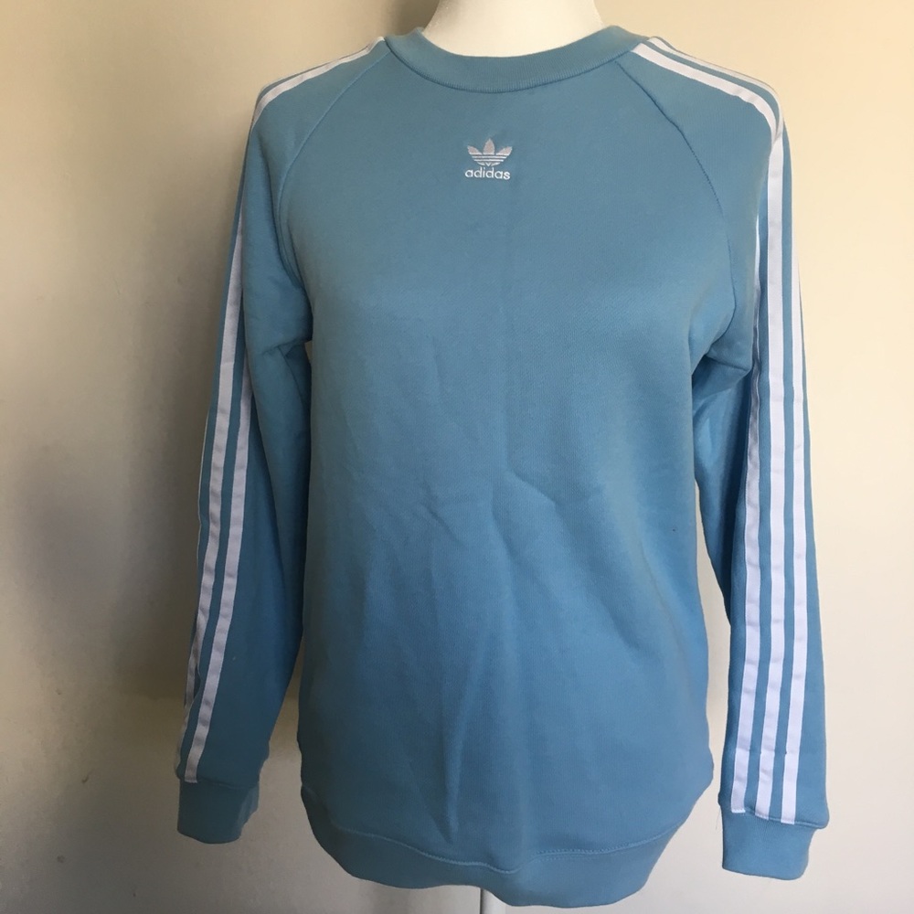 Adidas sky blue pullover